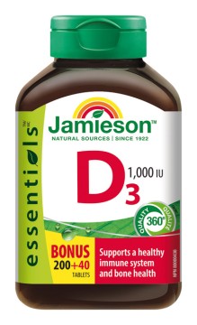 Jamieson Vitamín D 1000 IU 240 tbl.