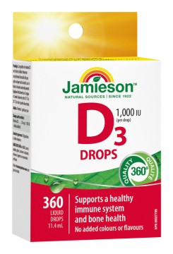 Jamieson Vitamín D3 1000 IU kapky 11,4ml