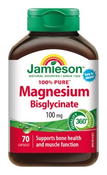 Jamieson Hořčík bisglycinát 100 mg 70 kps.