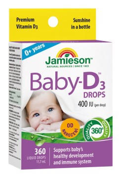 Jamieson Baby-D™ Vitamín D3 400 IU kapky 11,7 ml