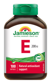 Jamieson Vitamín E 200 IU 100 kps.