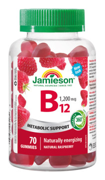 Jamieson Vitamín B12 Gummies 1 200 mcg želatinové pastilky 70 pas.