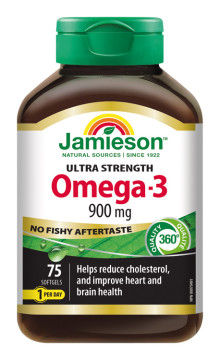 Jamieson Omega-3 ULTRA 900 mg 75 kps.