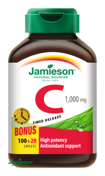 Jamieson Vitamín C 1000 mg s postupným uvolňováním 120 tbl.