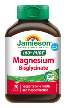 Jamieson Hořčík bisglycinát 100 mg 70 kps.