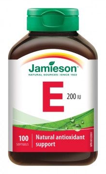 Jamieson Vitamín E 200 IU 100 kps.