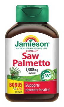 Jamieson Prostease™ Saw Palmetto 125 mg na prostatu 60 tbl.
