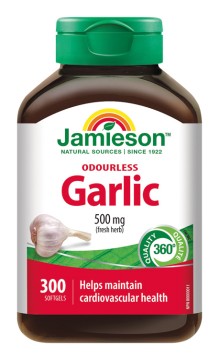 Jamieson Česnek bez zápachu 500 mg 300 kps.