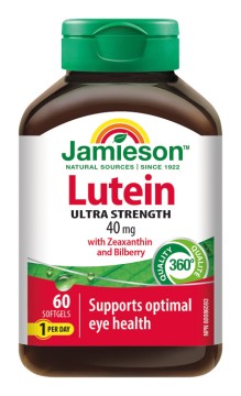 Jamieson Lutein 40 mg se zeaxantinem a borůvkami 60 kps.
