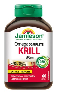 Jamieson Omega COMPLETE Pure Krill 500 mg 60 kps.