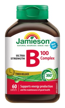 Jamieson B-komplex 100 mg s postupným uvolňováním 60 tbl.