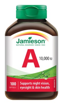 Jamieson Vitamín A 10 000 IU 100 kps.