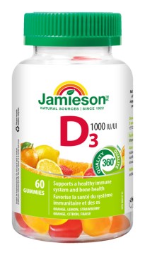 Jamieson Vitamín D3 1000 IU 60 pas.