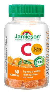 Jamieson Vitamín C Gummies pastilky s příchutí pomeranče 60 pst.