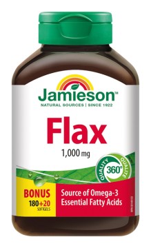 Jamieson Flax Omega-3 1000 mg lněný olej 200 kps.