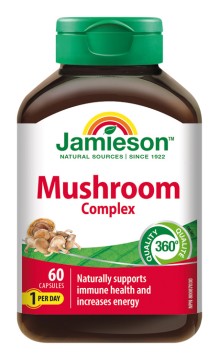 Jamieson Mushroom Complex – Komplex hub na cholesterol, imunitu a energii 60 kps.