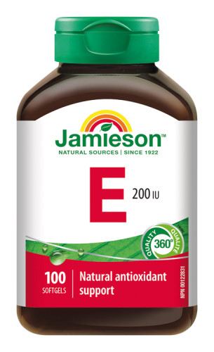 Jamieson Vitamín E 200 IU 100 kps.