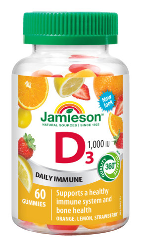 Jamieson Vitamín D3 1000 IU 60 pas.